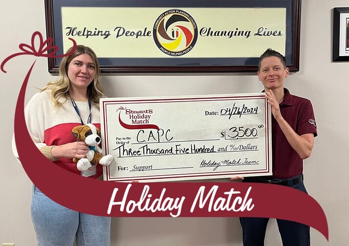 Stewart's Holiday Match helps children's organizations in NY, VT.